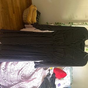 Black stripped dress